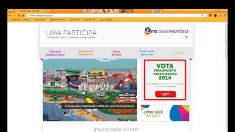Tutorial Consulta Ciudadana Virtual Lima Participa YouTube