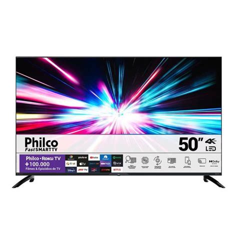 Smart Tv Philco K Led Ptv G Er Cpbl Roku Dolby Udio Tv K