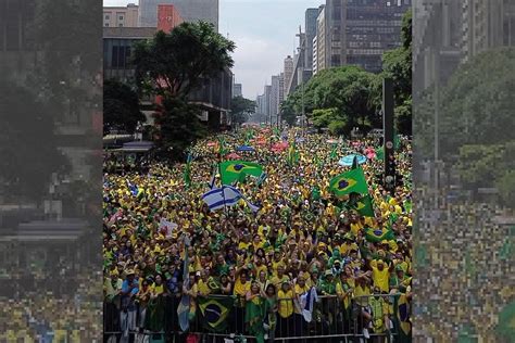 Vídeos apoiadores lotam a Avenida Paulista em ato pró Bolsonaro