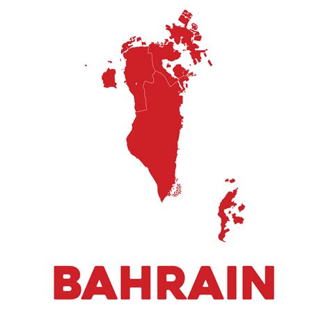 Detailed Bahrain Map 37045790 Vector Art at Vecteezy