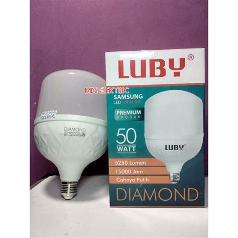 Jual LAMPU LED LUBY DIAMOND 50 WATT CAPSUL NEW GENERATION CAHAYA PUTIH