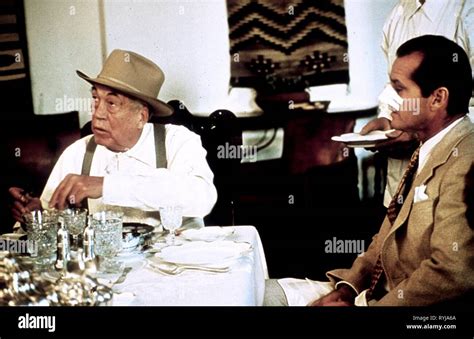 John Huston Jack Nicholson Chinatown 1974 Stock Photo Alamy