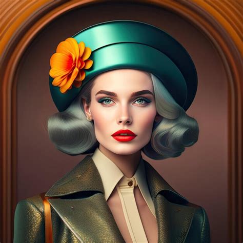 Premium Photo Vintage Retro Hipster Chic Woman Model Abstract Fashion