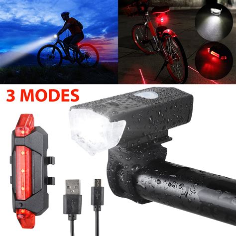 Mini Bike Headlight With 5 Horn Modes USB Rechargeable Cycling Front