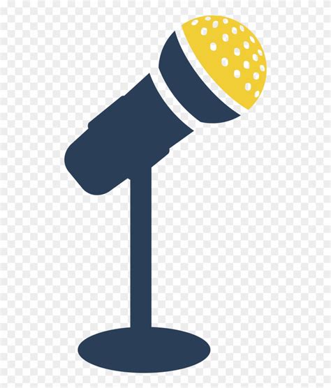 Mic Clipart Talker Microphone Stand Icon Png Transparent Png