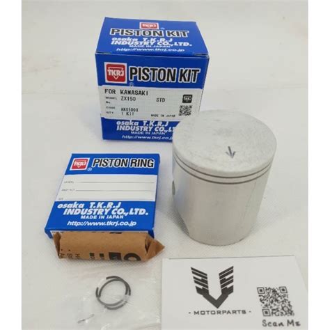 Kawasaki Zx Tkrj Piston Kit Std Size Made In Japan Standard Size