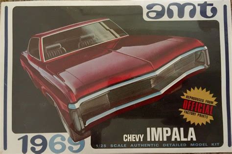 1969 Chevy Impala Model Kit By Amt 1880124020