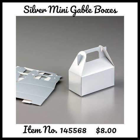 Silver Mini Gable Boxes And New Video Pretty Paper Cards