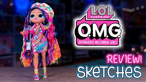 Lol Surprise Omg Sketches Doll Review Youtube