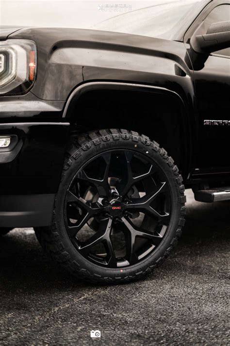 2018 Gmc Sierra 1500 With 24x10 30 Wheel Replicas V1182 And 35 12 5r24 Atlander Roverclaw Mt And