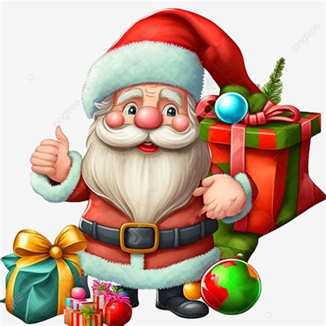 Santa Claus With Christmas Gifts Santa Claus Christmas Gift Santa