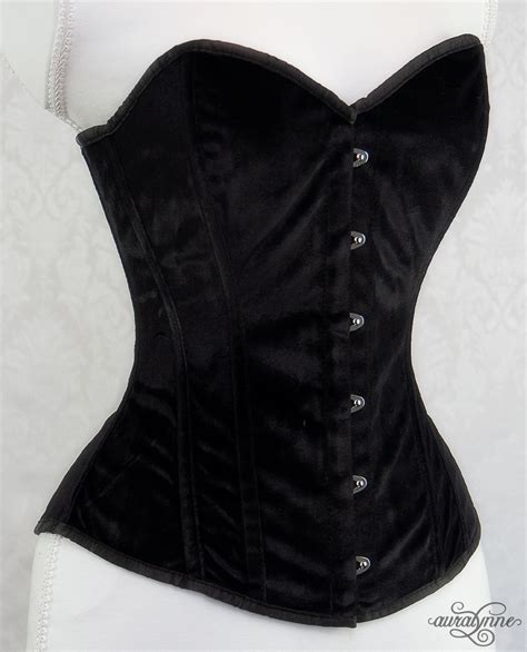 Black Velvet Hourglass Corset – auralynne