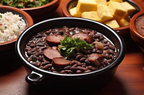 Feijoada Comida Tradicional Brasileira Foto Premium