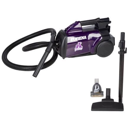 Eureka Mighty Mite Canister Vacuum W HEPA Filter Attachments QVC