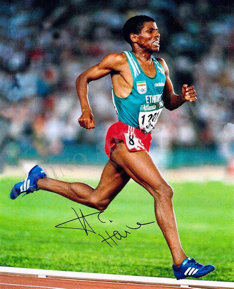 Haile Gebrselassie Autograph Photograph Tamino