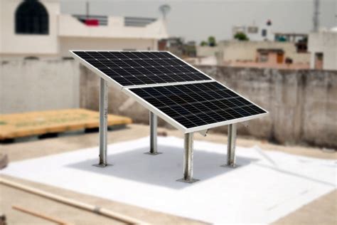 Solar Panel Mounting Stand : Fix panels on Home, Factory Rooftop