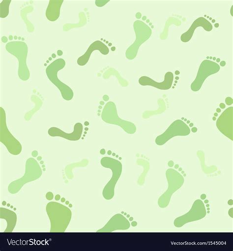 Feet Seamless Pattern Royalty Free Vector Image