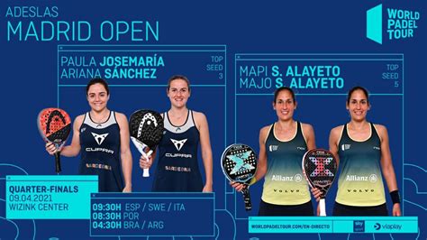 Quarti Di Finale Maschili E Femminili World Padel Tour 2021