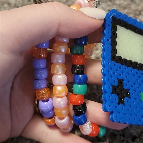 Kandi Perler Rave Bracelets Gem