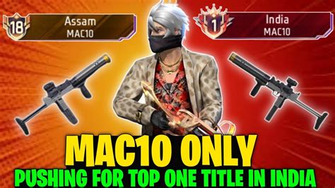 Pushing TOP 1 India In Mac10 Solo Br Rank Weapon Glory Pushing With