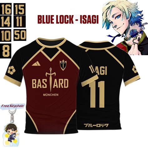 Jersey Futsal Football Motif Vl Replika Blue Lock Anime Bastard