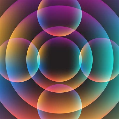 Premium Vector Abstract Circle Vibrant Background