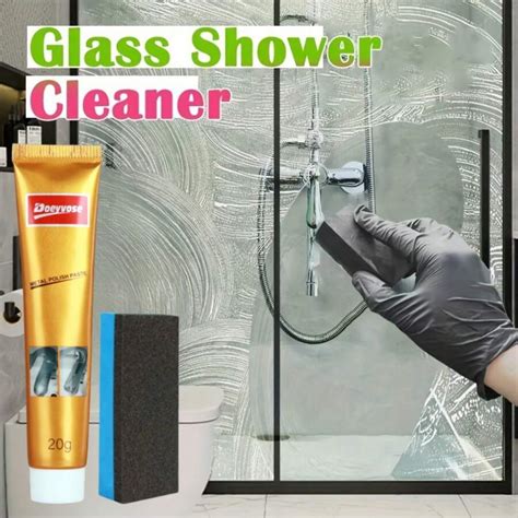 Doeyvose Heavy Duty Glass Cleaner For Shower Doors Mirrors And Tiles