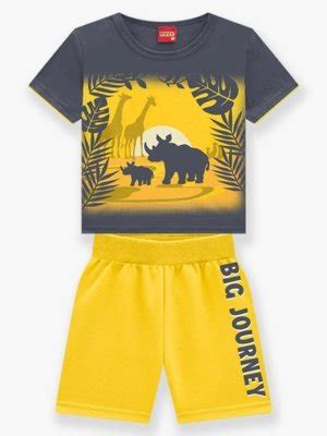 Conjunto Infantil Menino Kyly Cinza Chumbo Compre Agora Dafiti Brasil