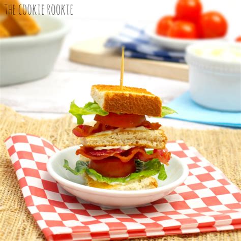 Mini Blt Sliders The Cookie Rookie Blt Recipes Mini Blt Recipes