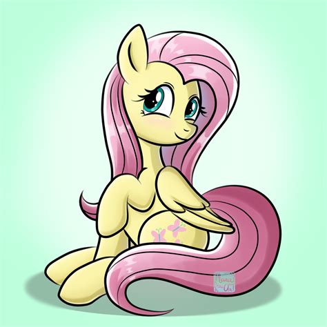 3149886 Safe Artist Marakoru Luv Fluttershy Pegasus Pony G4