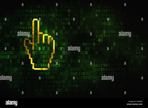 Advertising Concept Mouse Cursor On Digital Background Stock Photo Alamy