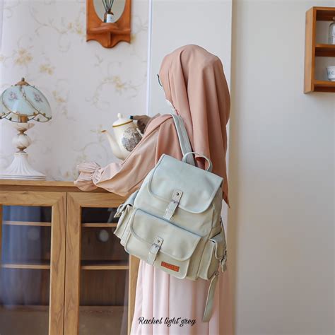 Jual Tas Ransel Backpack Wanita Muslimah Vanilla House Rachel Bag Lucu