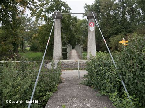 Bry Pedestrian Bridge Over The Broye River Surpierre Flickr