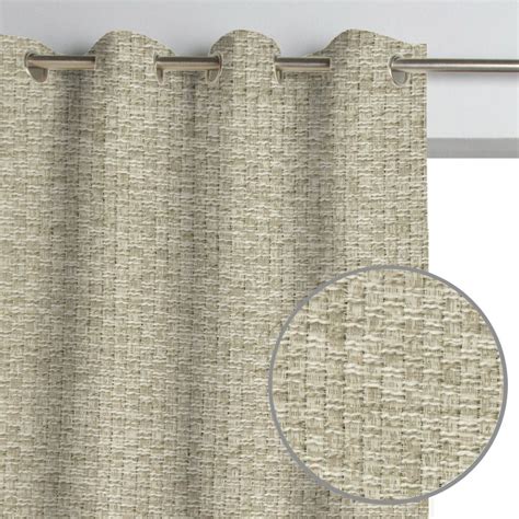 Webster Woven Heavyweight Tweed Burlap Boucle Textured Pair Of Curtain — Shop Decorator