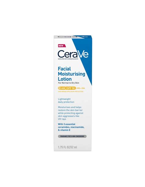 CeraVe Loción Hidratante de Rostro SPF50 52ml