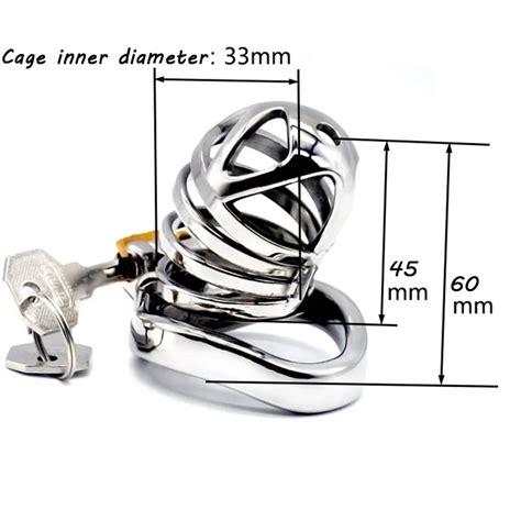 Faak 6cm Metal Chastity Cage Penis Cage Chastity Cage 304 Stainless