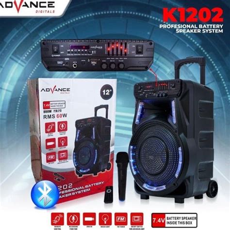 Advance Speaker Meeting Bluetooth K 1202 Ukuran Jumbo Speaker 12 Inch