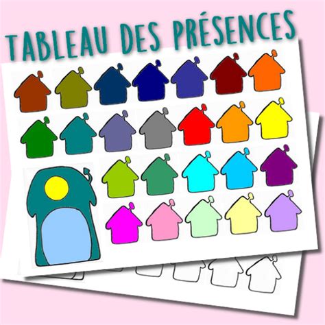 Tableau des présences pour la maternelle