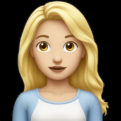 Fille Blonde Aux Yeux Bleus Emoji Ai Emoji Generator