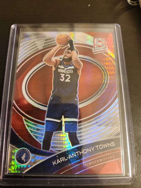 2020 21 Panini Spectra Asia Red Prizm 49 Karl Anthony Towns For Sale