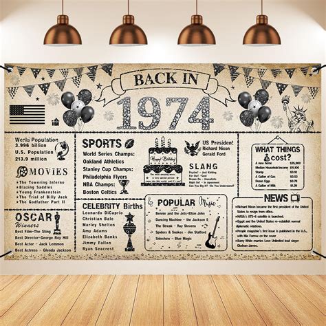 Th Birthday Decorations For Men Women Back In Birthday Banner