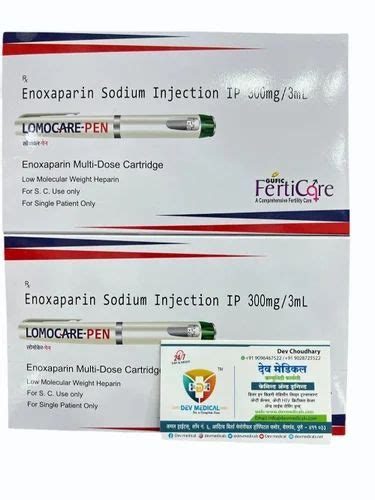 Lomocare Pen Mcg Injection At Rs Piece Enoxaparin Injection