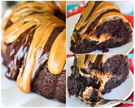 Chocolate Peanut Butter Bundt Cake • Love From The Oven