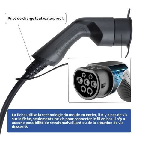 Morec APP 7kw 32A Monophasé VE Wallbox Borne de Recharge Connexion