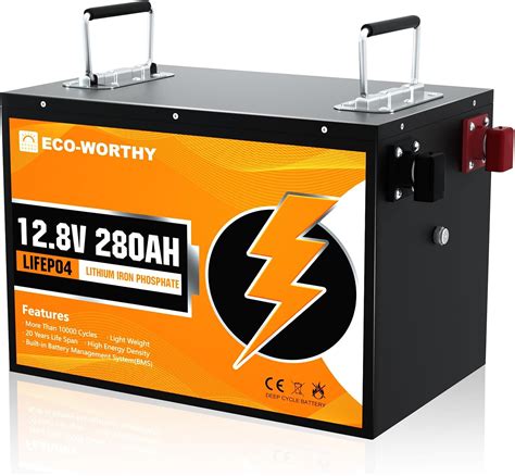 Amazon Eco Worthy 12v 280ah リン酸鉄リチウムイオンバッテリー Lifepo4バッテリー ディープサイクル