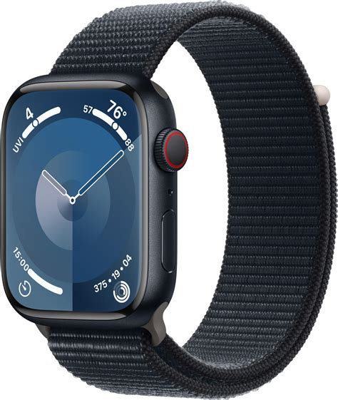 Apple Watch Ultra Gps Cellular 49mm Titanium Case With Bluegray Trail Loop Sm