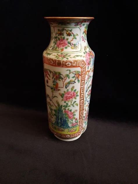 Proantic Vase En Porcelaine Canton Chine Xixe Si Cle