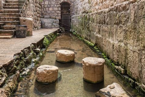 Steps Of Siloam Pool Site Of One Of Jesus Greatest Miracles