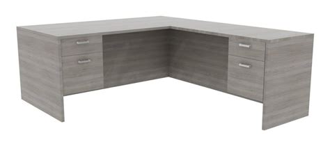 Park Walnut L Shaped Office Desk Amber By Cherryman