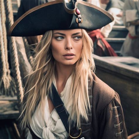 See Margot Robbie Ready To Replace Johnny Depp In Full Pirate Costume